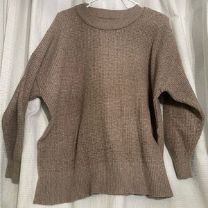 Aerie Taupe Women's Crew Neck Sweater